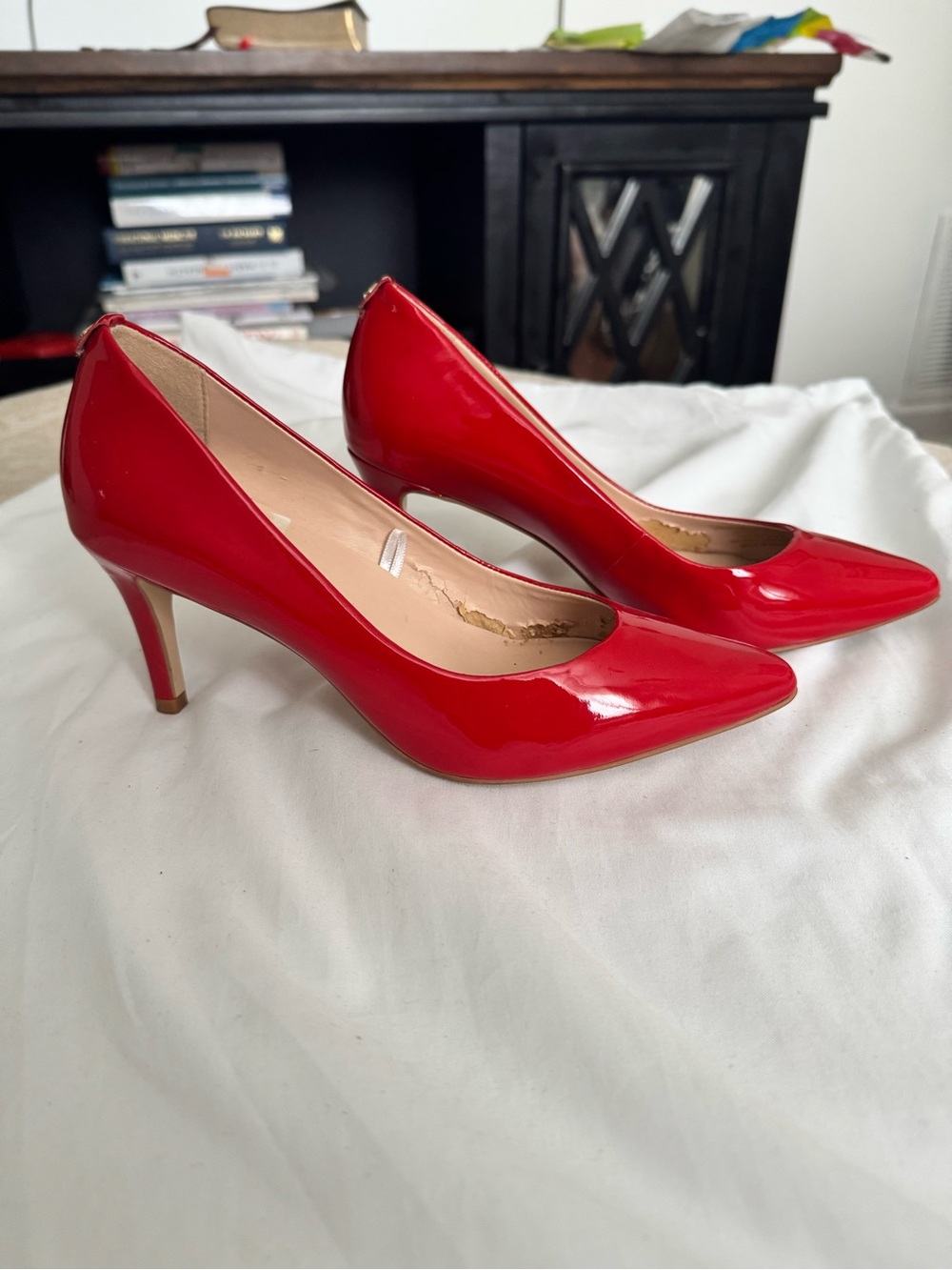 Kate spade Classic Red Patent Pointed-Toe Pumps - Women